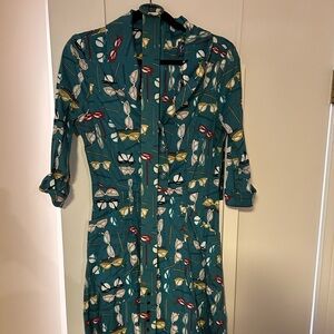 Collectif cat eye glasses print UK12